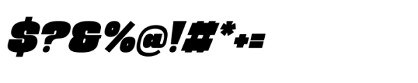 Blooby Chunky Block Italic Font OTHER CHARS