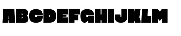 Blooby Chunky Block Regular Font UPPERCASE