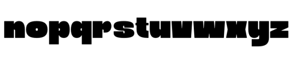 Blooby Chunky Block Regular Font LOWERCASE