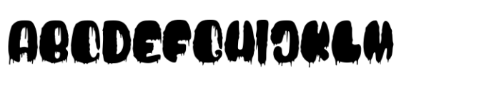 Blood Bold Drip Font LOWERCASE