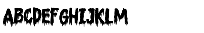 Blood Gore Font UPPERCASE
