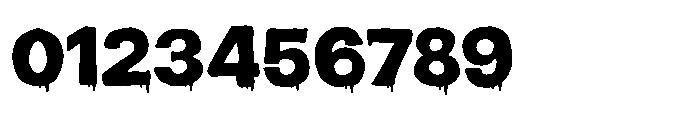Blood Melt Sans Font OTHER CHARS