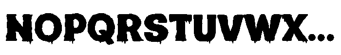 Blood Melt Sans Font UPPERCASE