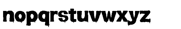 Blood Melt Sans Font LOWERCASE