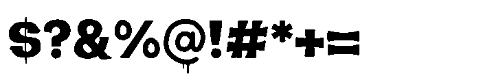 Blood Melt Serif Font OTHER CHARS