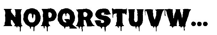 Blood Melt Serif Font UPPERCASE