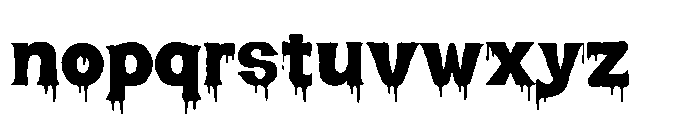 Blood Melt Serif Font LOWERCASE