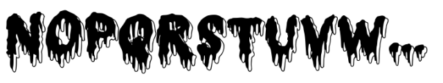 Blood Of Witch Font UPPERCASE