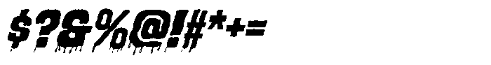 Blood Thirsty 667 Font OTHER CHARS