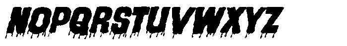 Blood Thirsty 667 Font LOWERCASE