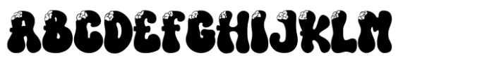 Bloody Brains Regular Font UPPERCASE