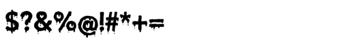 Bloody Charm Drips Font OTHER CHARS