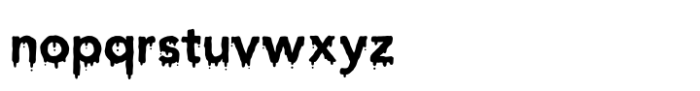 Bloody Charm Drips Font LOWERCASE
