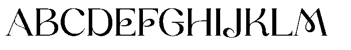 Bloom Font UPPERCASE