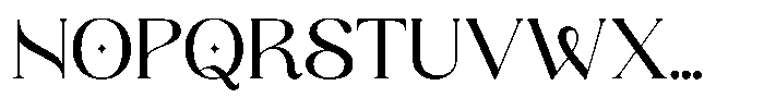 Bloom Font UPPERCASE