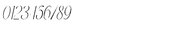 Bloomic Oblique Font OTHER CHARS