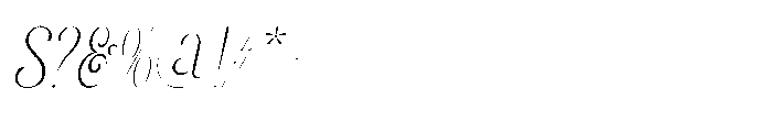 Bloomic Oblique Font OTHER CHARS