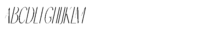 Bloomic Oblique Font UPPERCASE