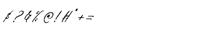 Bloomin Gflow Italic Font OTHER CHARS