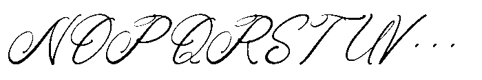 Bloomin Gflow Italic Font UPPERCASE