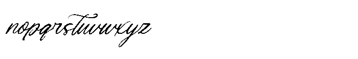Bloomin Gflow Italic Font LOWERCASE