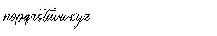 Bloomin Gflow Regular Font LOWERCASE