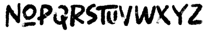 Blooming Bluster Font LOWERCASE
