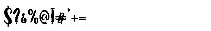 Blooming Pages Font OTHER CHARS