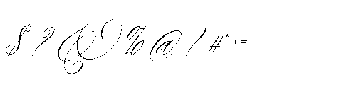 Bloomingdale Font OTHER CHARS