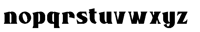 Bloomite Black Font LOWERCASE
