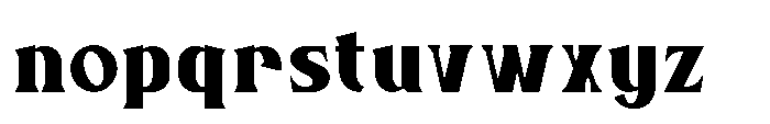 Bloomite Extra Bold Font LOWERCASE