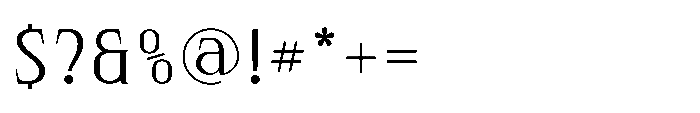Bloomite Light Font OTHER CHARS