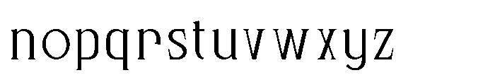 Bloomite Light Font LOWERCASE
