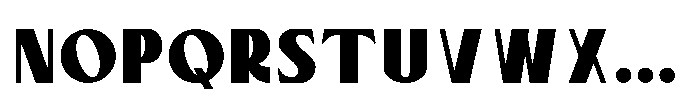 Bloomite Sans Black Font UPPERCASE