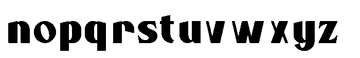 Bloomite Sans Black Font LOWERCASE
