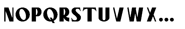 Bloomite Sans Extra Bold Font UPPERCASE