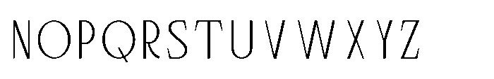 Bloomite Sans Extra Light Font UPPERCASE
