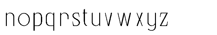 Bloomite Sans Extra Light Font LOWERCASE