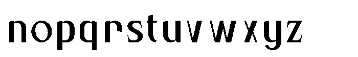 Bloomite Sans Medium Font LOWERCASE