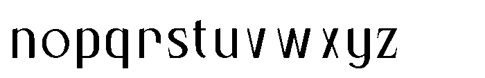 Bloomite Sans Regular Font LOWERCASE