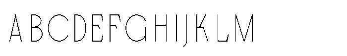 Bloomite Sans Thin Font UPPERCASE