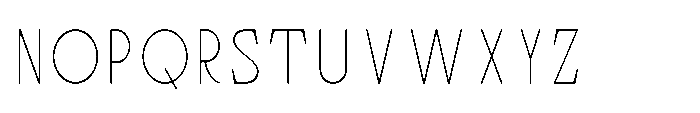 Bloomite Sans Thin Font UPPERCASE