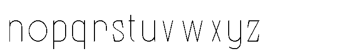 Bloomite Sans Thin Font LOWERCASE