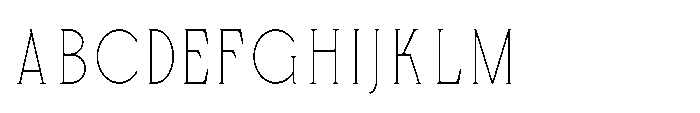 Bloomite Thin Font UPPERCASE