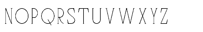 Bloomite Thin Font UPPERCASE