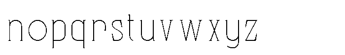 Bloomite Thin Font LOWERCASE