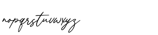 Bloomstey Font LOWERCASE