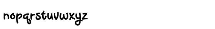 Bloopsy Font LOWERCASE
