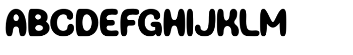 Bloppy Font UPPERCASE