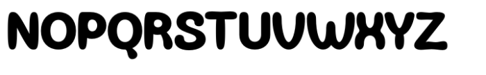 Bloppy Font UPPERCASE